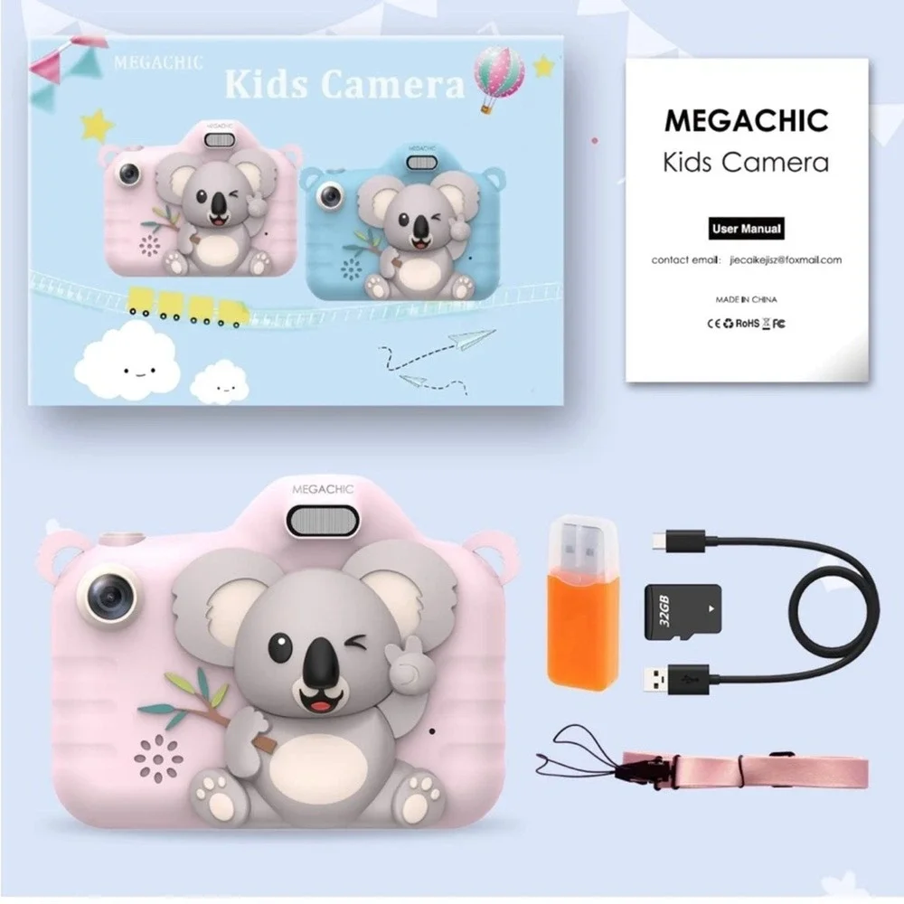 Megachic kids koala Real Digital camera Toy Gift Birthday Easter Creative Arts